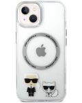 Калъф Karl Lagerfeld - MS Karl Choupette, iPhone 14 Plus, прозрачен - 1t